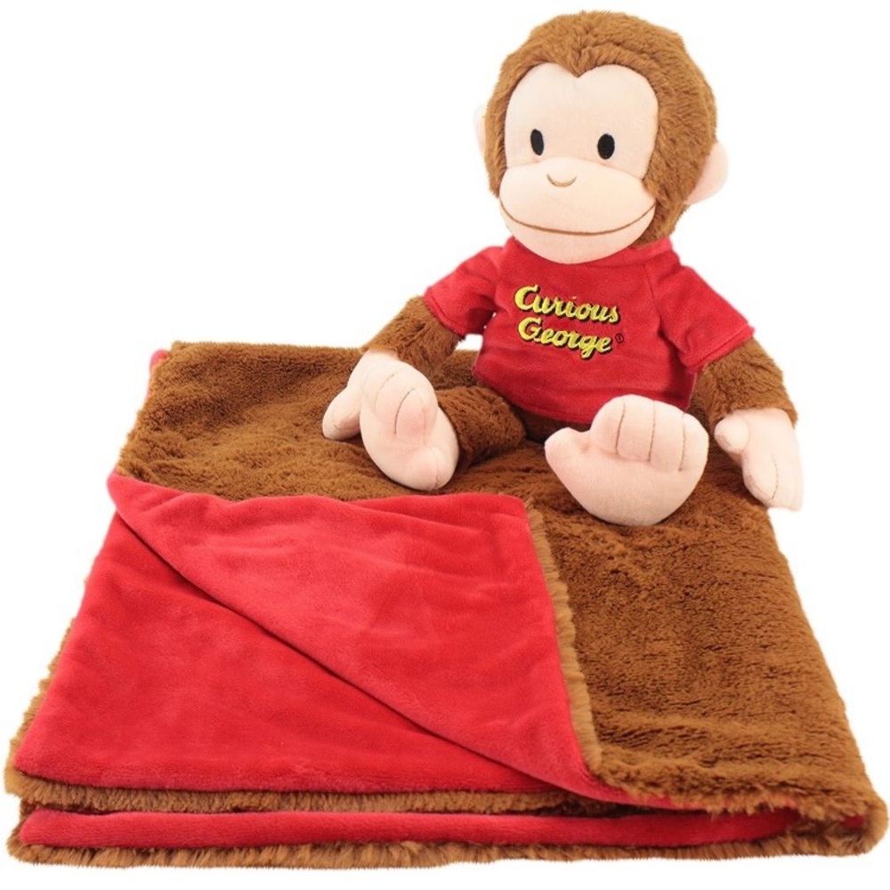 Curious George Plush and blanket set. Brand new